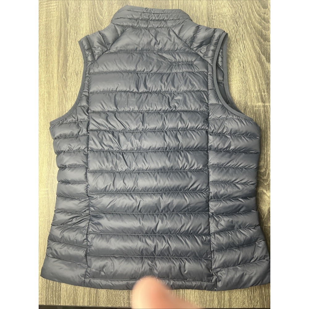 PATAGONIA Down Sweater Insulated Vest Women's - Smolder Blue Sz L Logo Back EUC! - Picture 5 of 7